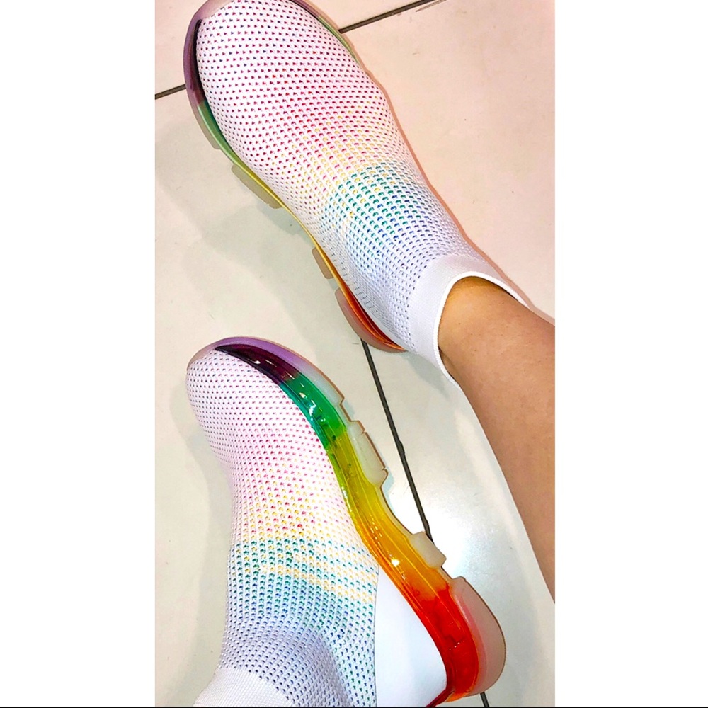 Michael Kors Kendra Pride Knit Sock Sneakers